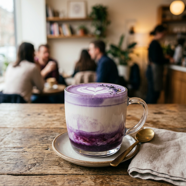 말랑 퍼플 라떼